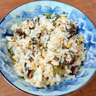 野沢菜のチャーハン